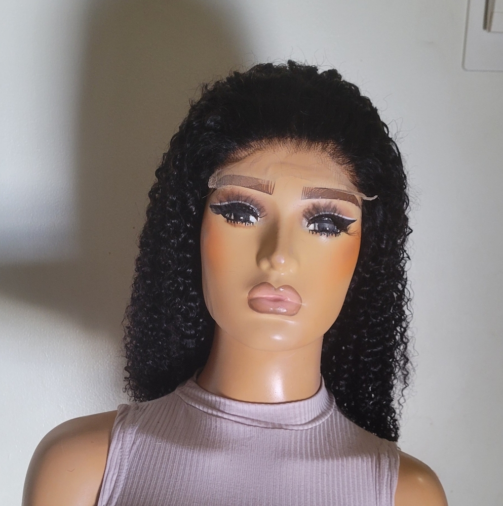 Curly Black Wig for Women